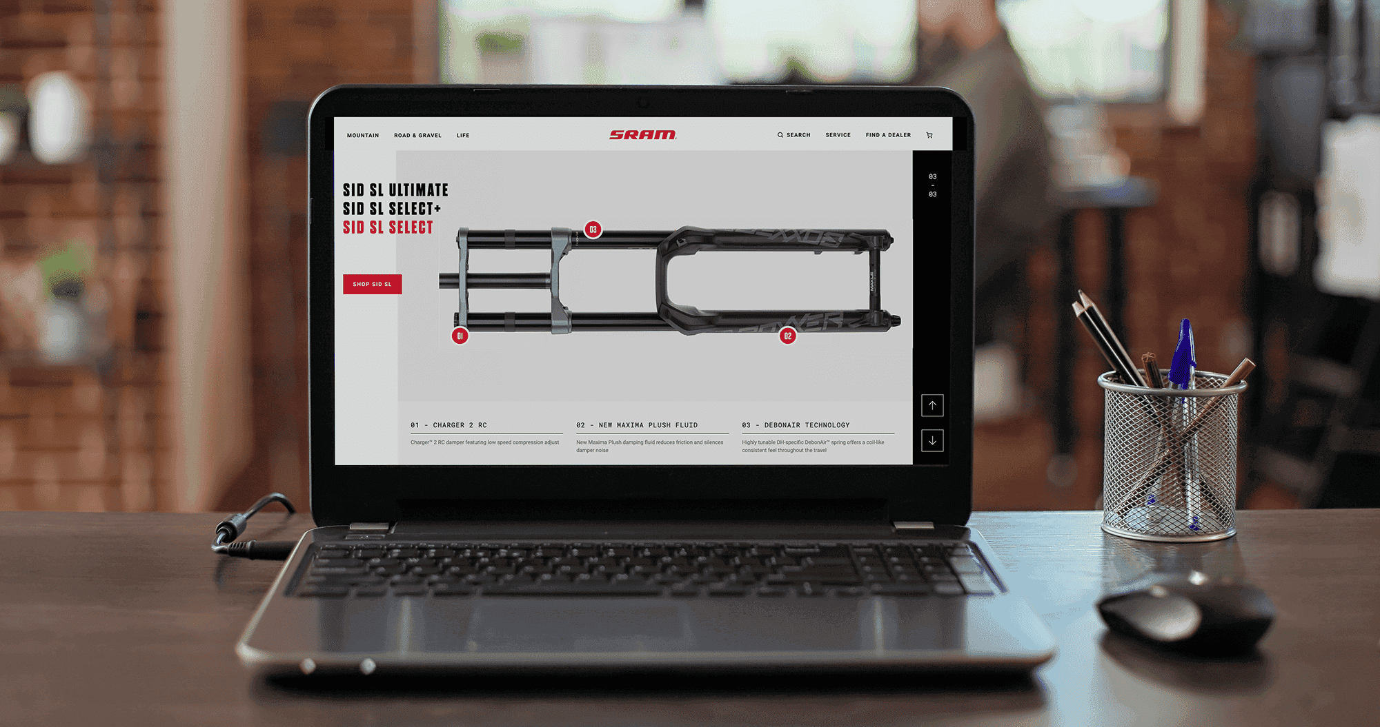 SRAM Case Study laptop view