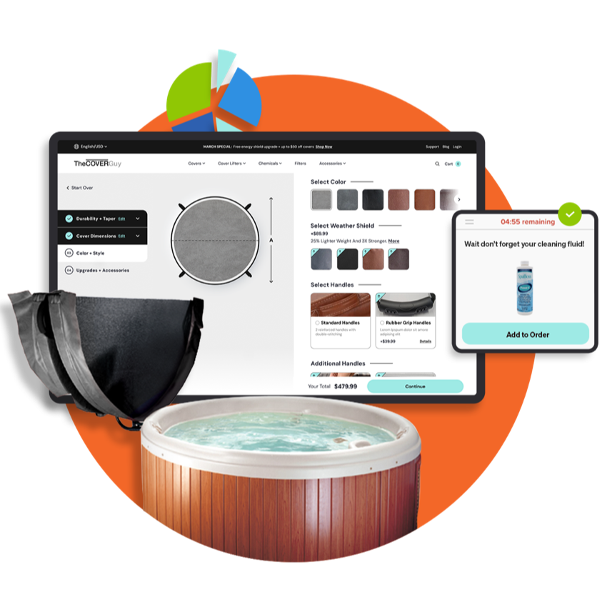Tablet displaying personalized content