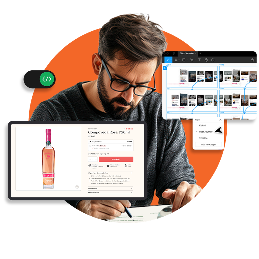 gentleman working on web design