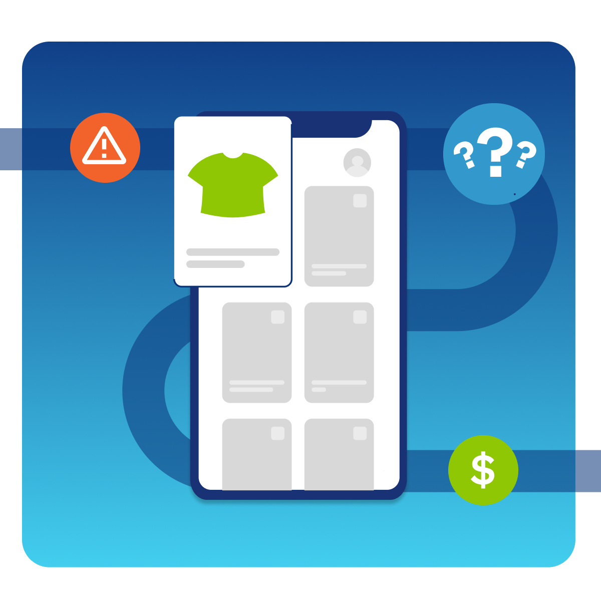 Person looking at options