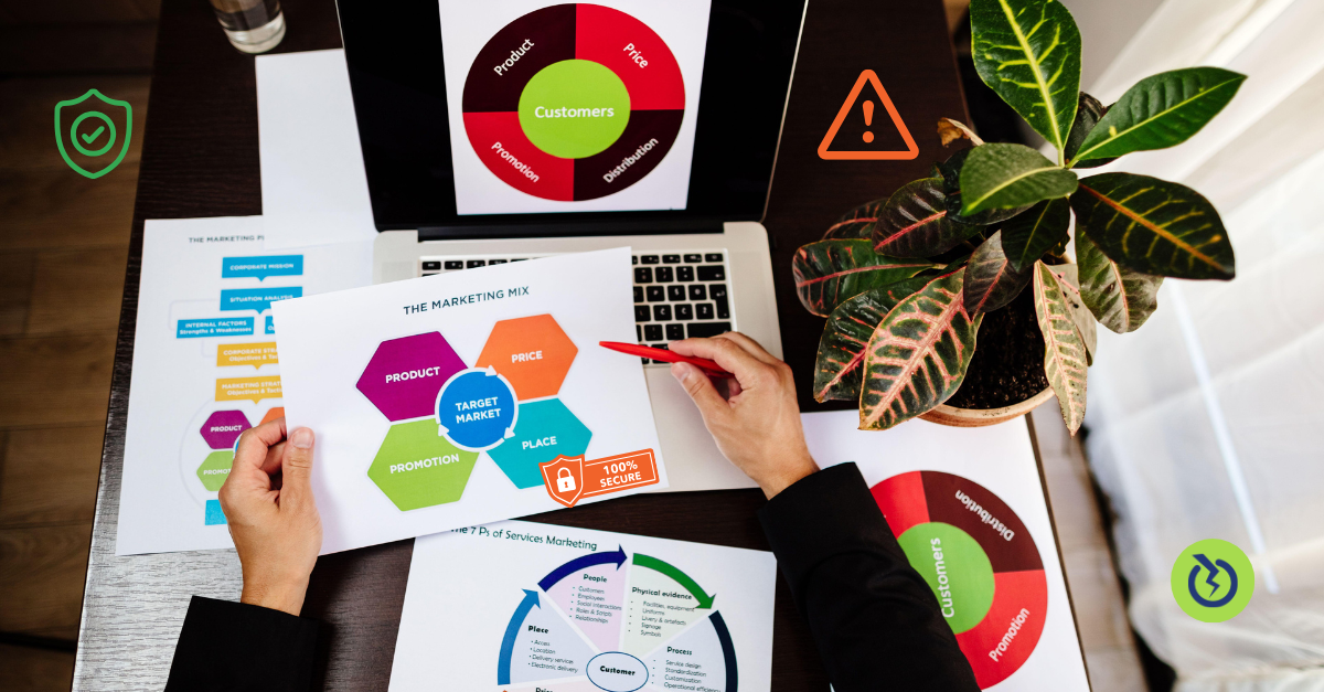 Marketing reports and security tag