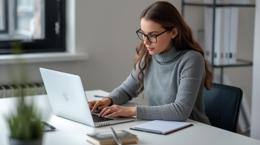 business owner working on GAO: AI Strategy