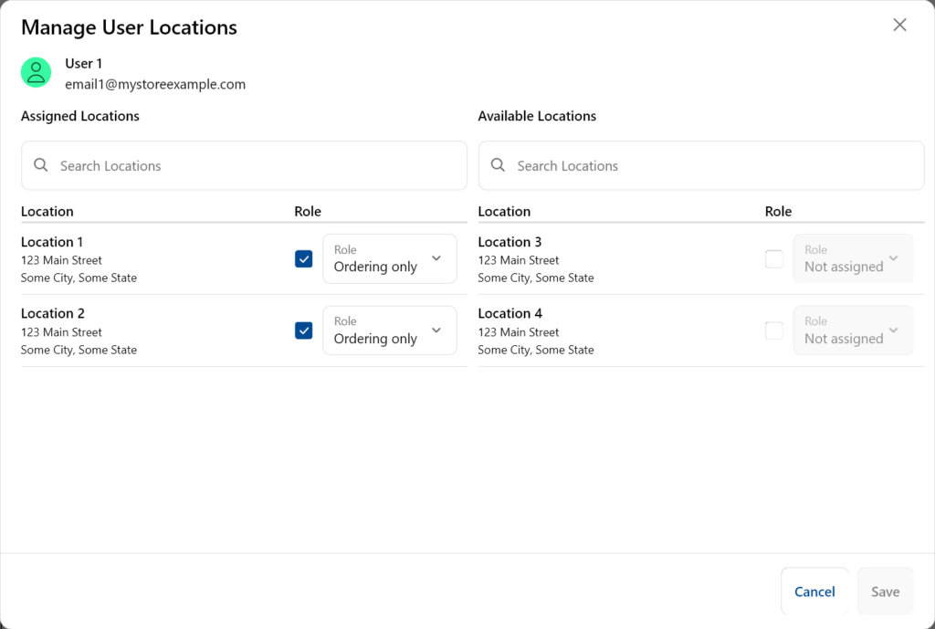 User and Location Management 9