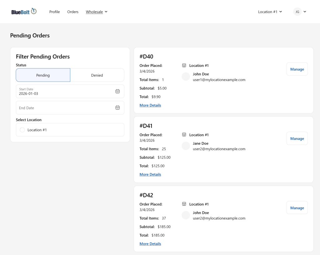 Order Handling 2