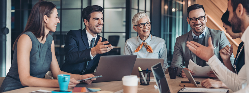 people sitting at a table for Evidence-based decision making