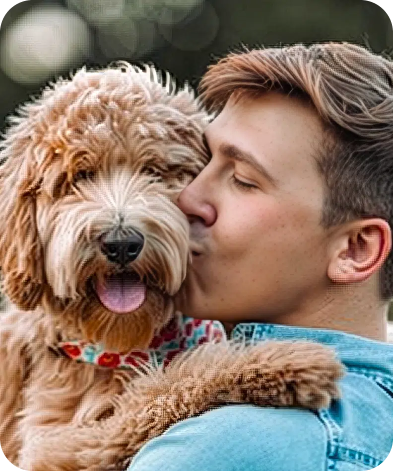 Grayson Givan and dog